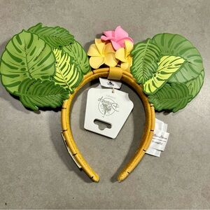 *SALE* Disney Aulani Resort Mickey & Minnie Mouse Monstera Plumeria Ears